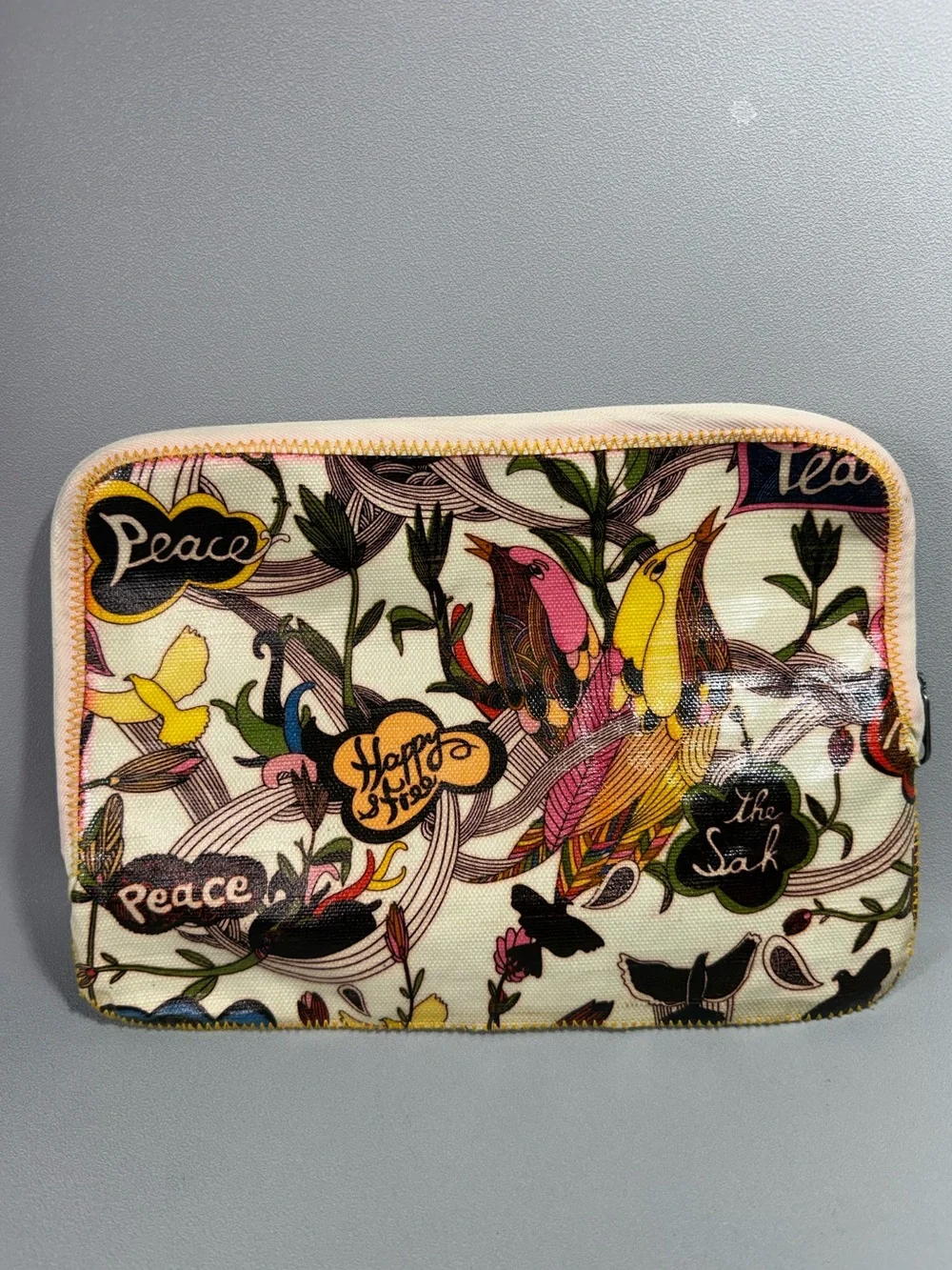 The Sak Sakroots Bird & Floral Coated Canvas Tablet Case